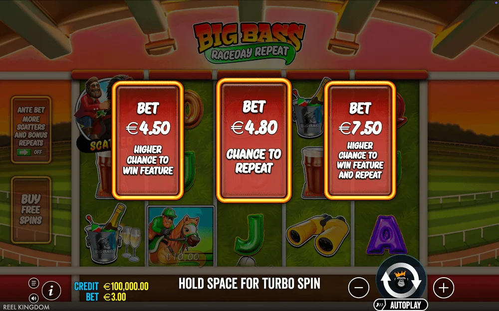 Big Bass Raceday Repeat